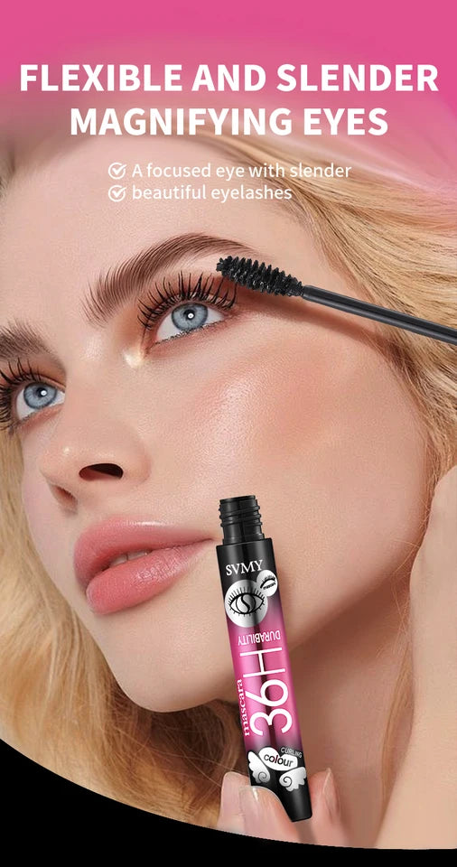 Curling Volumizing Black Mascara Lengthening Waterproof Long-lasting Smudge-proof Y2K Daily&Party Makeup Gift Suitable For Skins