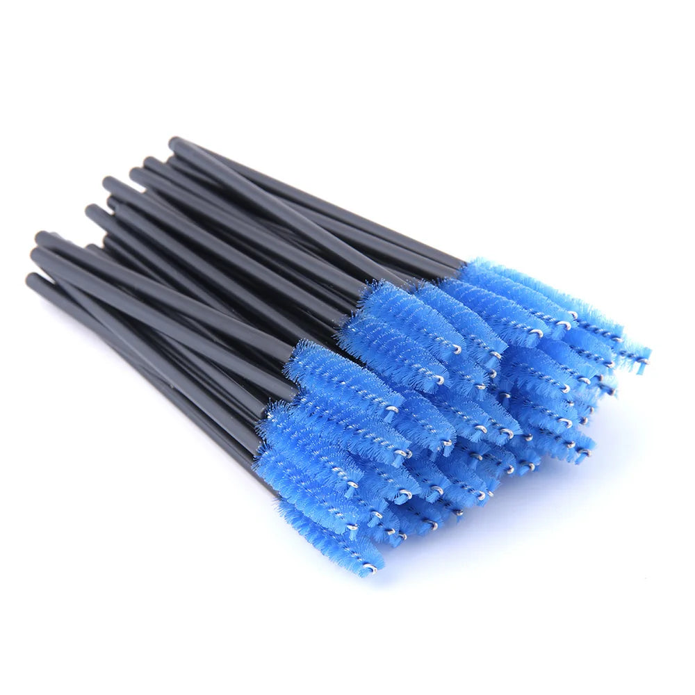 Wholesales Eyelash Brush 100/200/500pcs Applicator Lash Mascara Wands Brushes Eyelash Extension Eyebrow Spoolies Makeup Tools