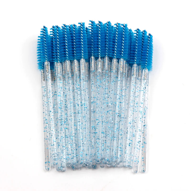 Wholesales Eyelash Brush 100/200/500pcs Applicator Lash Mascara Wands Brushes Eyelash Extension Eyebrow Spoolies Makeup Tools