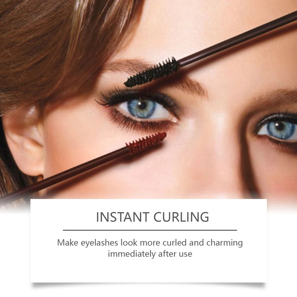 Black Curling Mascara Waterproof Sweatproof Long-Lasting Non-smudge Natural Large Eye Makeup Brown Eyelashes Cosmetics Tools 5ml