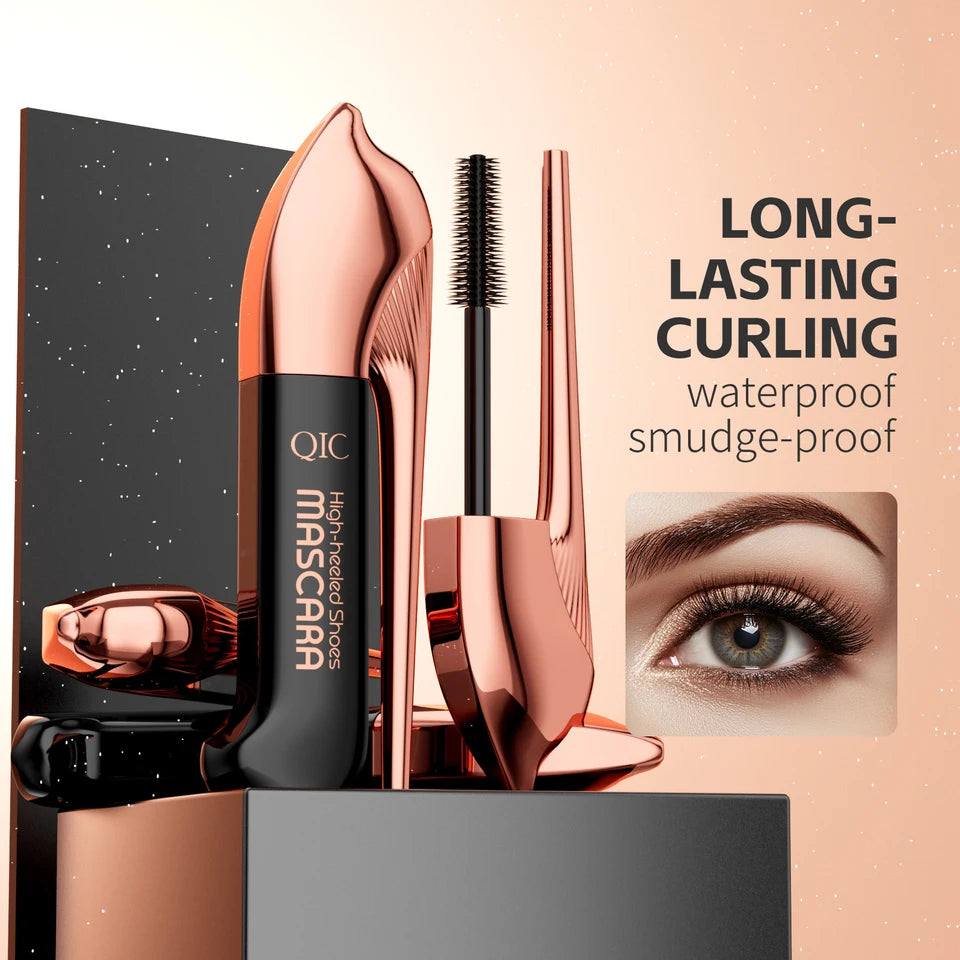 4D Black Waterproof Mascara Lengthens Eyelashes Extension Thick Silk Fiber Mascara Female Makeup Eye Cosmetics Tools for Gifts