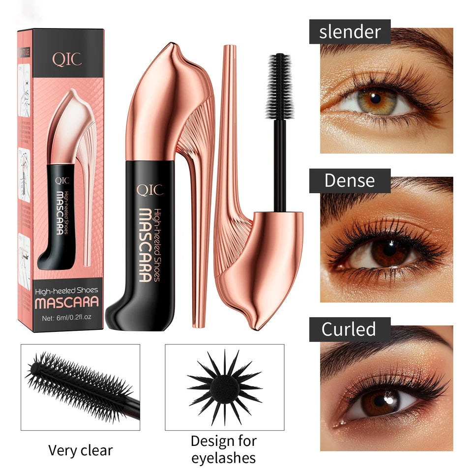 4D Black Waterproof Mascara Lengthens Eyelashes Extension Thick Silk Fiber Mascara Female Makeup Eye Cosmetics Tools for Gifts