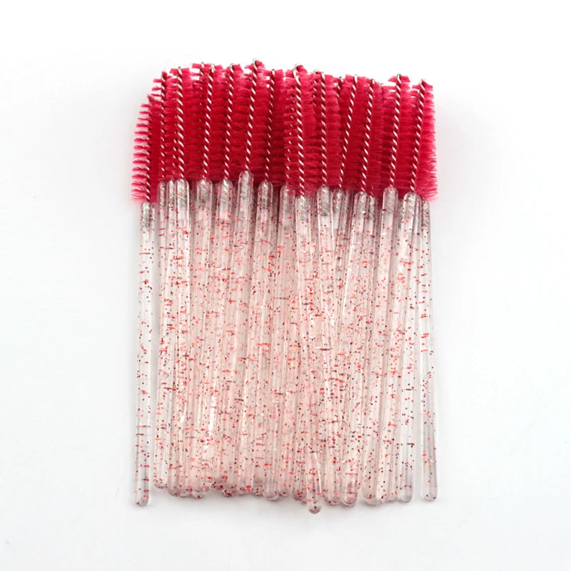 Wholesales Eyelash Brush 100/200/500pcs Applicator Lash Mascara Wands Brushes Eyelash Extension Eyebrow Spoolies Makeup Tools