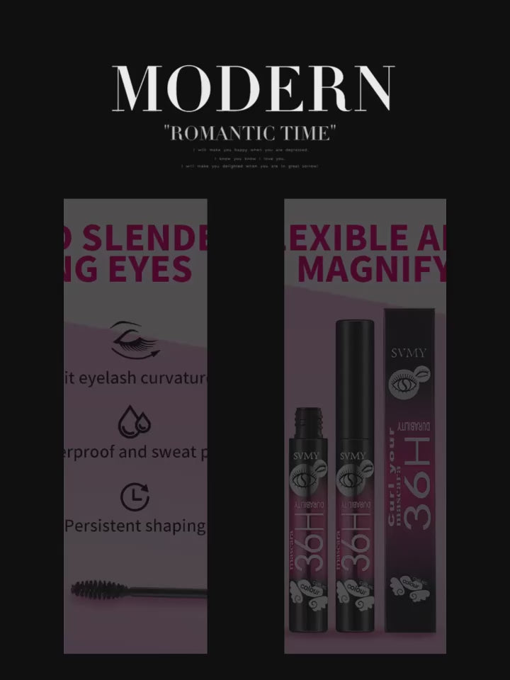 Curling Volumizing Black Mascara Lengthening Waterproof Long-lasting Smudge-proof Y2K Daily&Party Makeup Gift Suitable For Skins